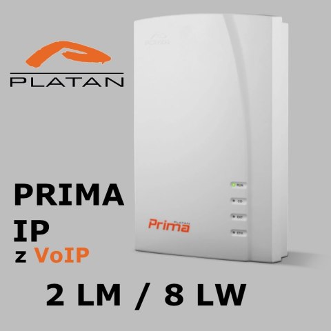 Centrala telefoniczna PLATAN IP PRIMA 2 LM/8 LW z VoIP