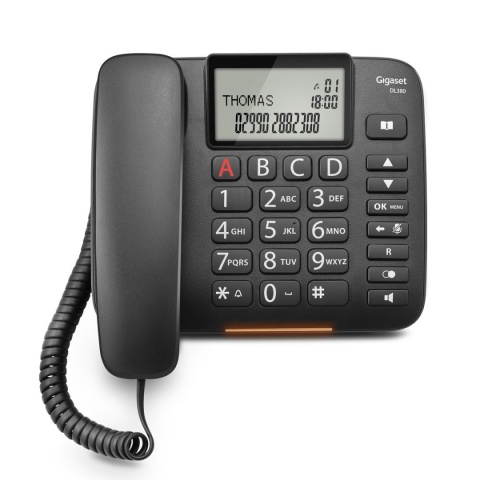 Gigaset DL380 telefon przewodowy dla seniora