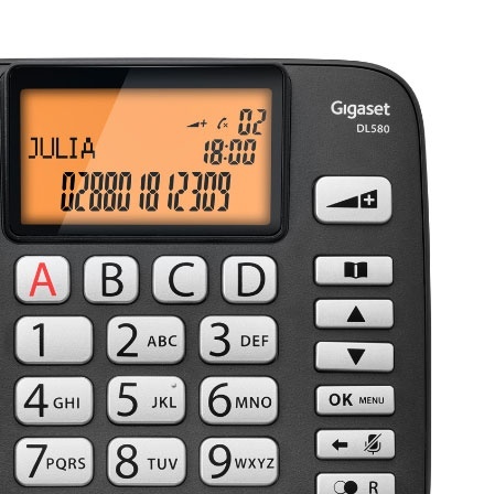 Gigaset DL580 telefon przewodowy dla seniora