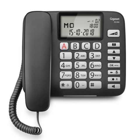 Gigaset DL580 telefon przewodowy dla seniora