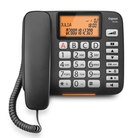 Gigaset DL580 telefon przewodowy dla seniora
