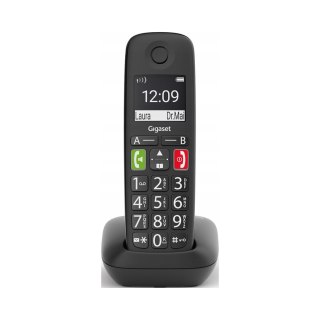 Gigaset E290 czarny CLIP GAP telefon stajonarny bezprzewodowy dla seniora