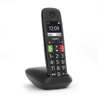Gigaset E290 czarny CLIP GAP telefon stajonarny bezprzewodowy dla seniora