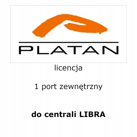 Licencja na 1 port zewnetrzny do central Platan LIBRA