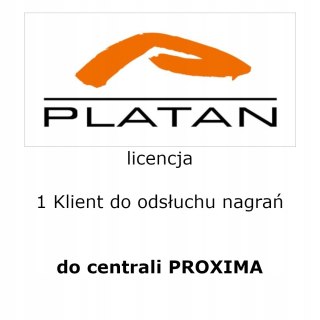 Licencja na 1 stanowisko KLIENT do Platan AGENT003 do PROXIMA