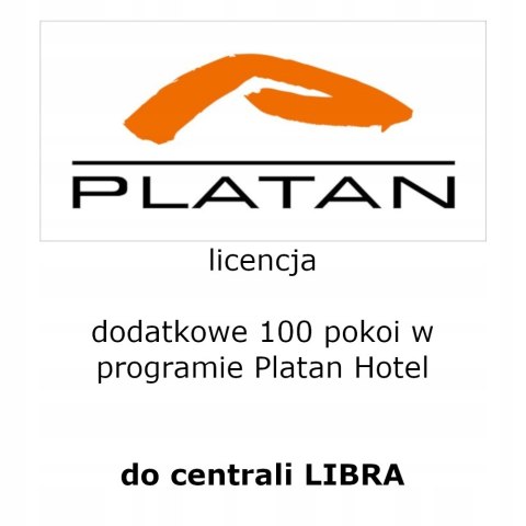 Licencja na obsługę dodatkowych 100 pokoi w programie Platan HOTEL LIBRA