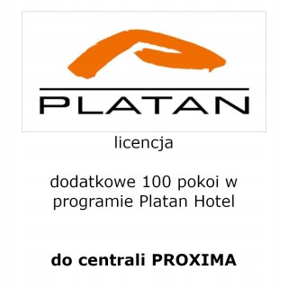 Licencja na obsługę dodatkowych 100 pokoi w programie Platan HOTEL PROXIMA