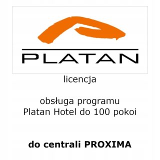 Licencja na obsługę programu Platan HOTEL do 100 pokoi dla centrali PROXIMA